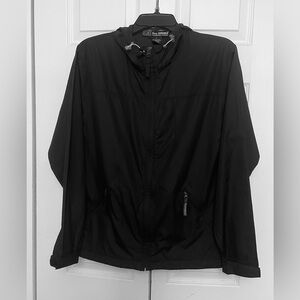 Reel Legends Hooded Black Lightweight Rain Jacket M